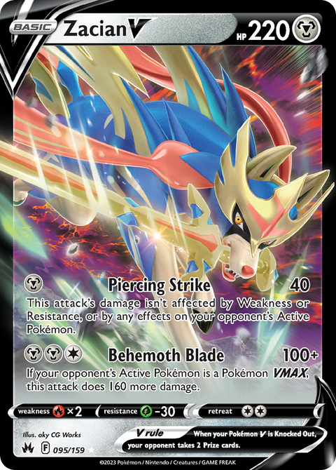 095 Zacian V — Crown Zenith — English