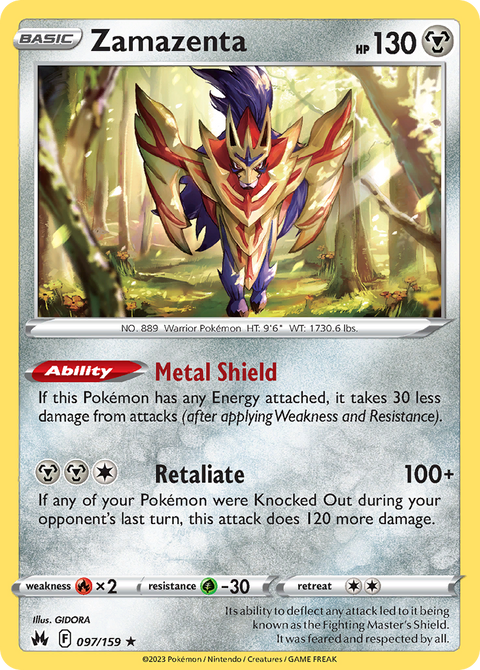 097 Zamazenta — Crown Zenith — English