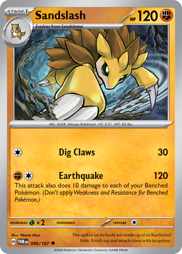 098 Sandslash — Twilight Masquerade — English