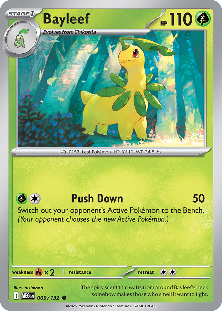 009 Bayleef — Mega Evolution — English