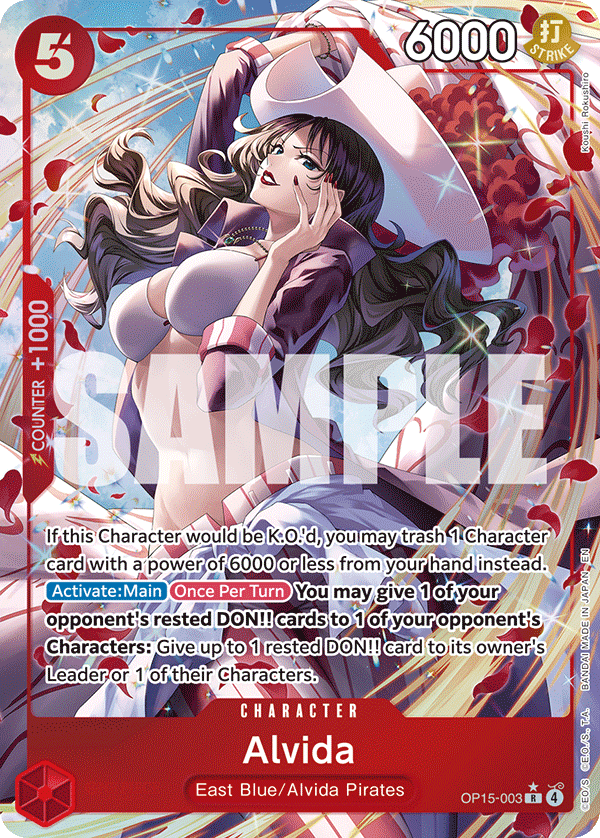 003 Alvida (altArt) — Adventure on Kami's Island — English