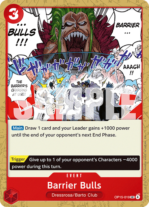 019 Barrier Bulls — Adventure on Kami's Island — English