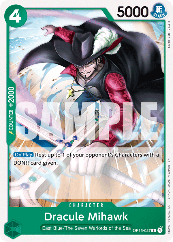 027 Dracule Mihawk — Adventure on Kami's Island — English