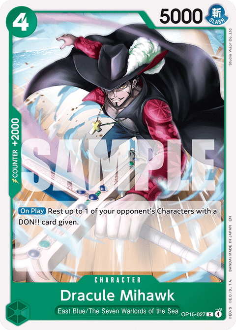 027 Dracule Mihawk — Adventure on Kami's Island — English