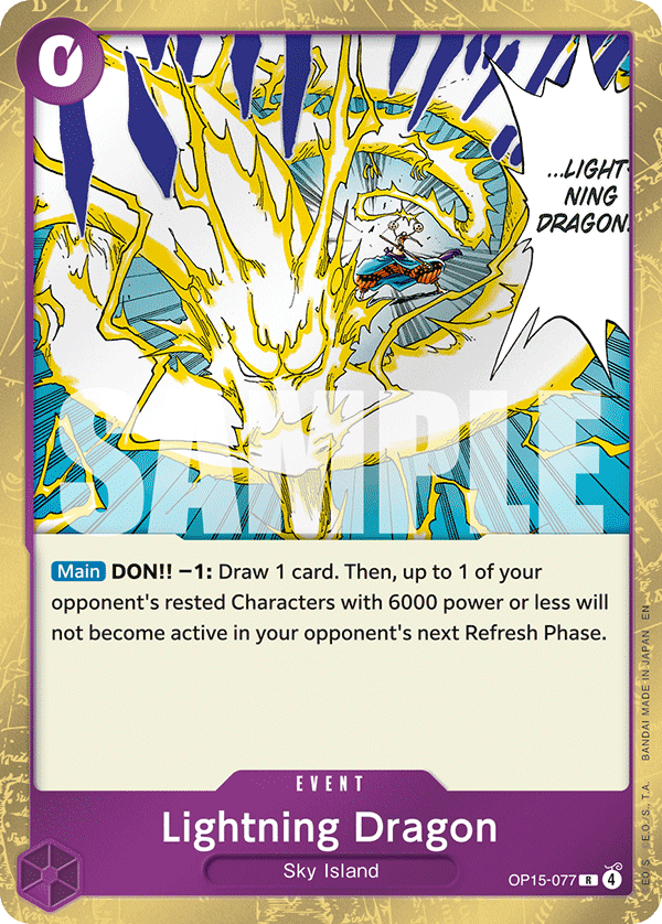 077 Lightning Dragon — Adventure on Kami's Island — English