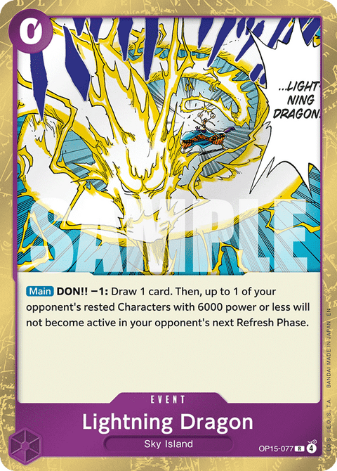 077 Lightning Dragon — Adventure on Kami's Island — English