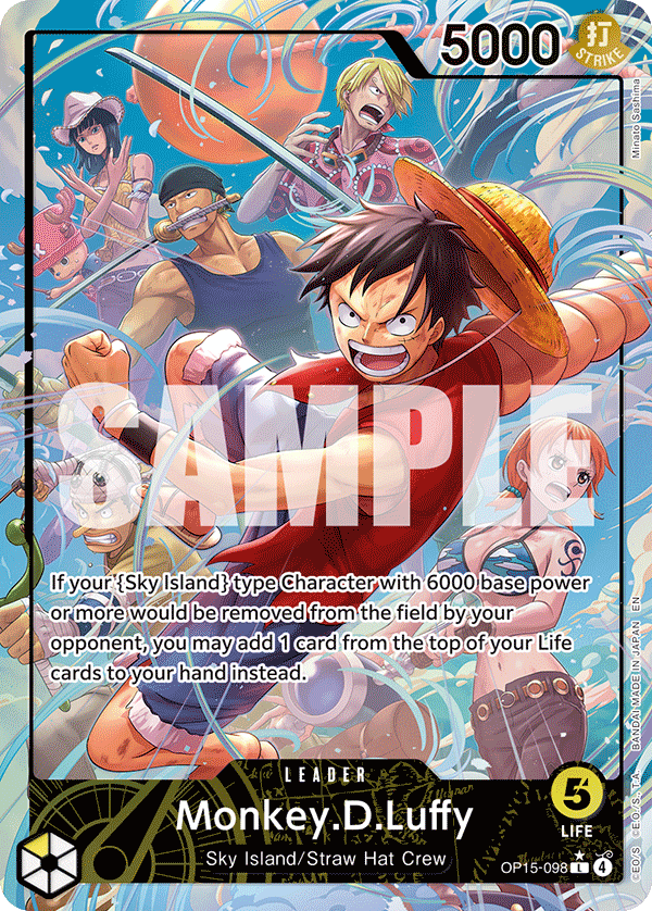 098 Monkey.D.Luffy (altArt) — Adventure on Kami's Island — English