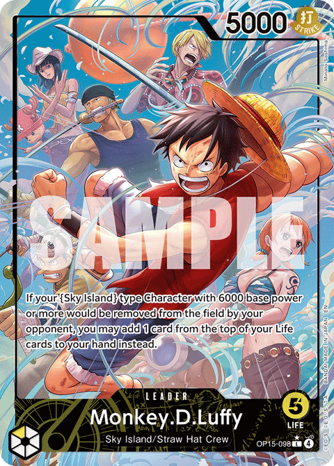 098 Monkey.D.Luffy (altArt) — Adventure on Kami's Island — English