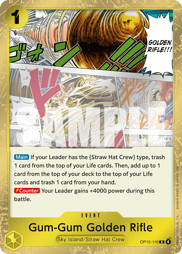 116 Gum-Gum Golden Rifle — Adventure on Kami's Island — English
