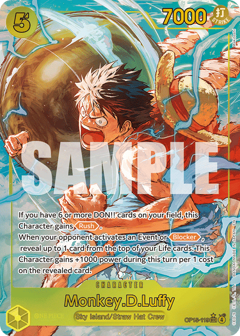 119 Monkey.D.Luffy (altArt) — Adventure on Kami's Island — English